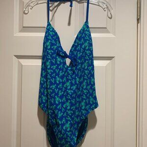 Roller Rabbit x Target Women's Lobsters Empire Waist Swimsuit Sz L NWT